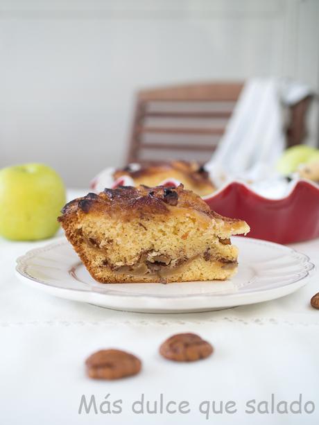 Tarta de manzana y nueces