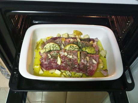 Lomo con manzana y sidra para Nochevieja