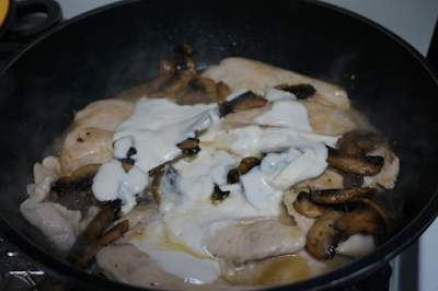 Pechugas de pollo con champiñones Pechugas de pollo con champiñones