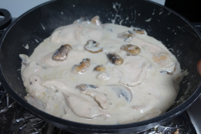 Pechugas de pollo con champiñones Pechugas de pollo con champiñones