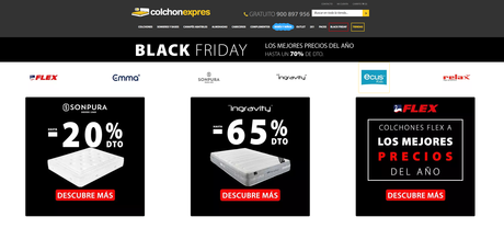 Colchón Exprés comienza su periodo de ofertas de colchones para este Black Friday