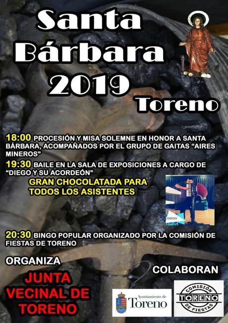 Toreno y Matarrosa rinden honores a Santa Bárbara