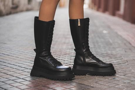 military boots zara