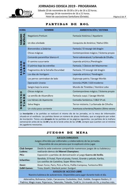 XV edición de las Jornadas Odisea, en Oviedo