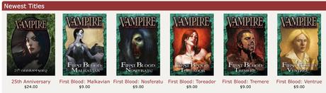 First Blood y 25 th Aniversary de VtES en Print-of-Demand