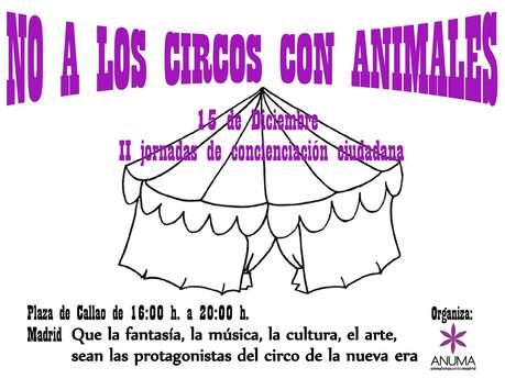 no a los circos con animales