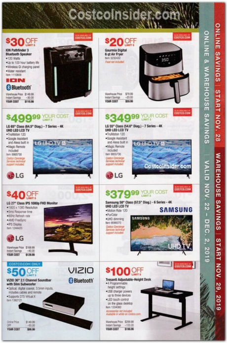 Folleto de ofertas Costco Black Friday 2019 (+ Qué vale la pena comprar) 💲📱 Costco viernes negro (9)