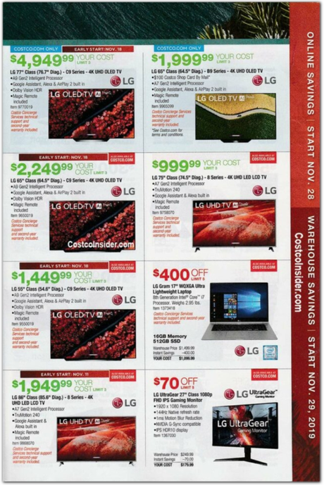 Folleto de ofertas Costco Black Friday 2019 (+ Qué vale la pena comprar) 💲📱 Costco viernes negro (17)