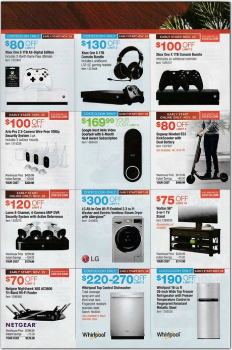 Folleto de ofertas Costco Black Friday 2019 (+ Qué vale la pena comprar) 💲📱 Costco viernes negro (29)