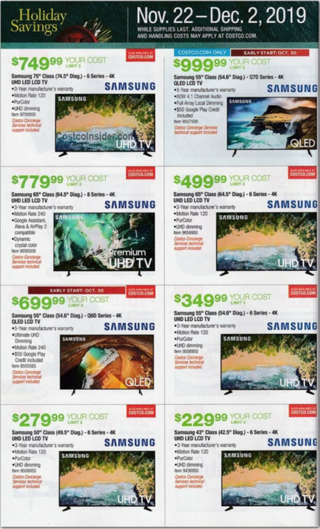 Folleto de ofertas Costco Black Friday 2019 (+ Qué vale la pena comprar) 💲📱 Costco viernes negro (14)