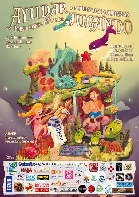 Cartel oficial de las XIX jornadas solidarias Ayudar Jugando