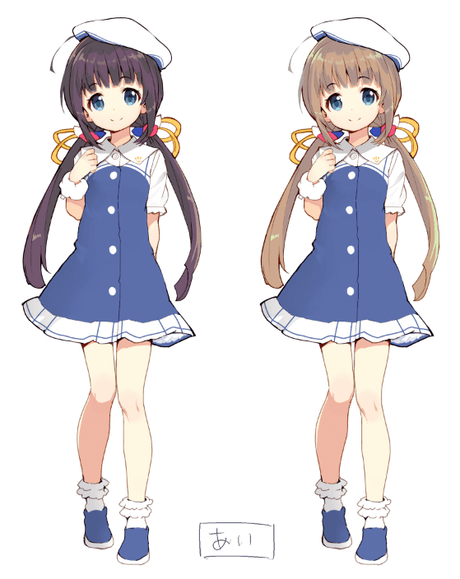 Primeros diseños de las chicas del anime Ryuuou no Oshigoto