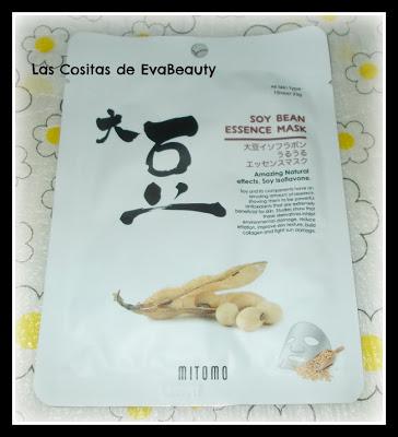 Mascarilla facial tissú de soja de Mitomo Mascarilla facial tissú de soja de Mitomo