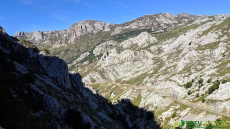 Vista hacia la zona de Tielve desde el Camino de la India d'Allende