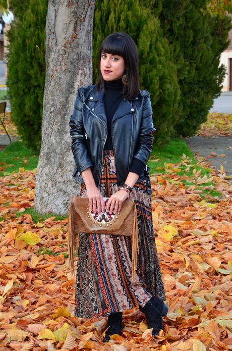 Maxi falda boho