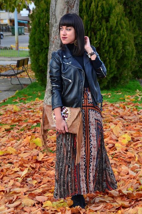 Maxi falda boho