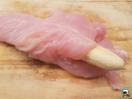 Solomillo pavo relleno con salsa de setas