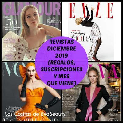 Revistas diciembre 2019 belleza, moda, regalos y suscripciones