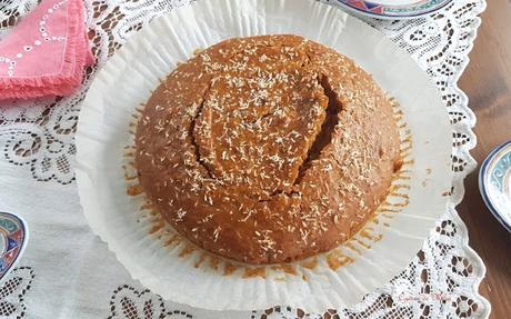 Bizcocho de boniato y coco