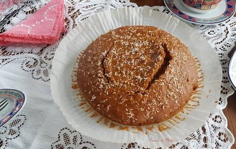Bizcocho de boniato y coco