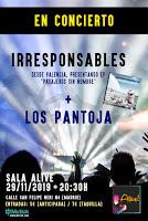 Concierto de Irresponsables y Los Pantoja en Sala Alive!