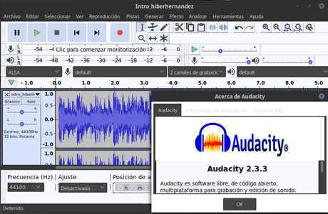 Audacity 2.3.3 disponible! Cómo instalarlo en Ubuntu y Linux Mint