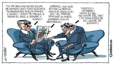 El chapucero golpe de Estado boliviano, con la Biblia y la espada. (Notas para entender la crisis política y social del país) El chapucero golpe de Estado boliviano, con la Biblia y la espada. (Notas para entender la crisis política y social del país)