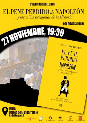 Presentación de 'El pene perdido de Napoleón' en Mula
