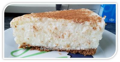 Tarta de arroz con leche