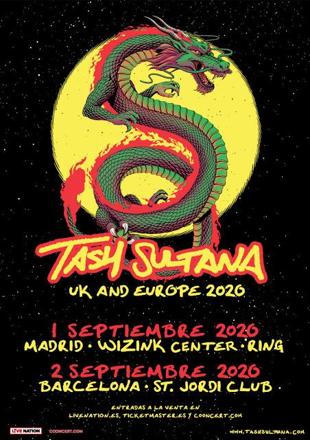 Conciertos de Tash Sultana en Madrid y Barcelona en septiembre de 2020