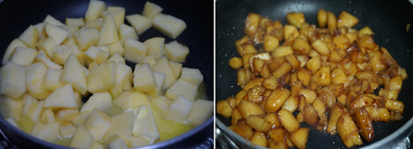Empanadillas rellenas de manzana y nueces