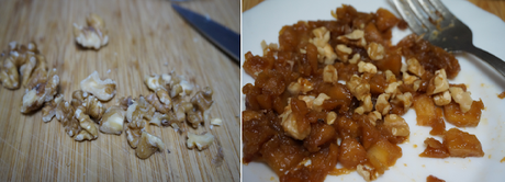 Empanadillas rellenas de manzana y nueces