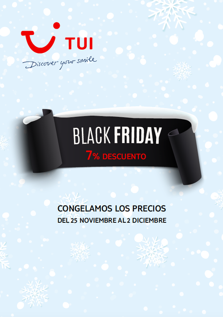 TUI celebra Black Friday congelando los precios con descuentos del 7% 