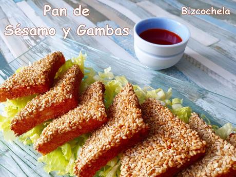 PAN DE SÉSAMO Y GAMBAS