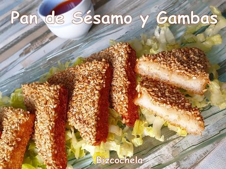 PAN DE SÉSAMO Y GAMBAS