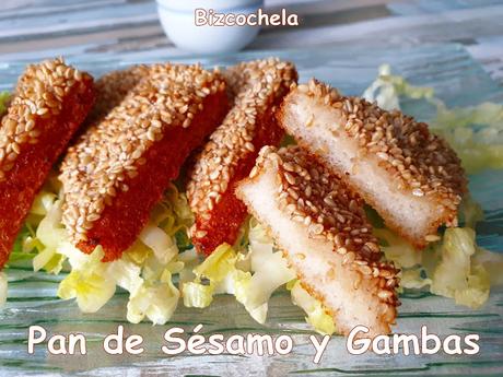 PAN DE SÉSAMO Y GAMBAS