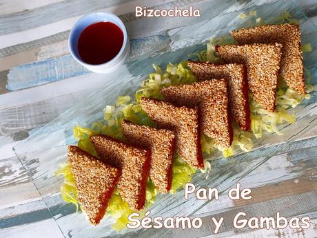 PAN DE SÉSAMO Y GAMBAS