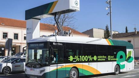 Autobús eléctrico en Pamplona, Navarra