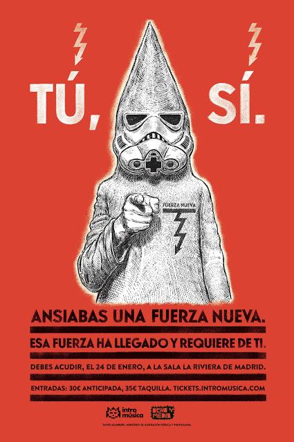 Fuerza Nueva reinciden en Madrid: 24 de enero en La Riviera madrileña