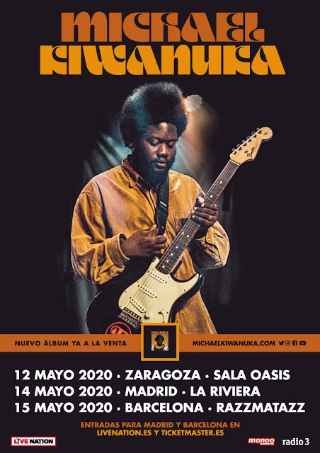 Gira española de Michael Kiwanuka en mayo de 2020 Gira española de Michael Kiwanuka en mayo de 2020
