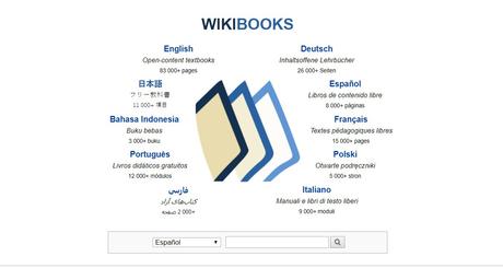 Recopilación recursos interesantes para tus proyectos e learning Descargar libros de texto gratis en Wikibooks