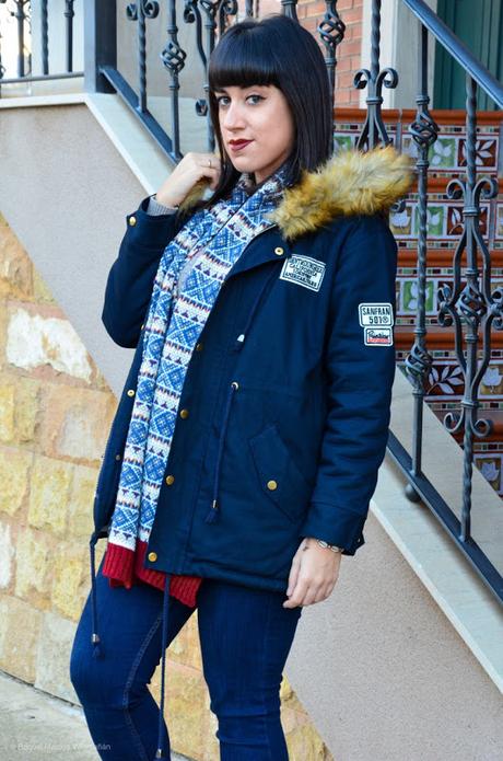 Parka azul marino Parka azul marino