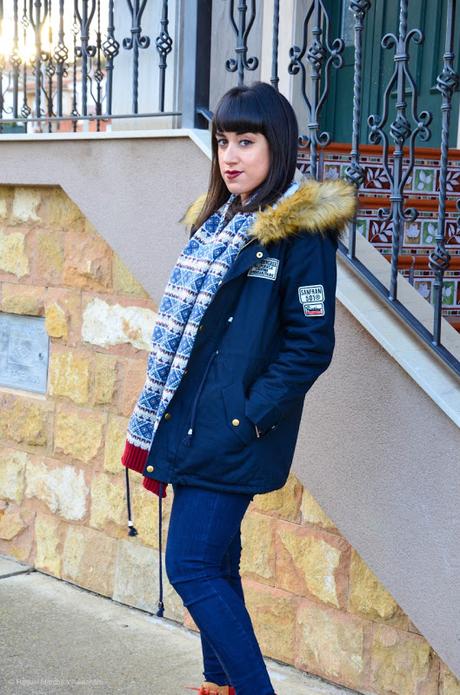 Parka azul marino Parka azul marino