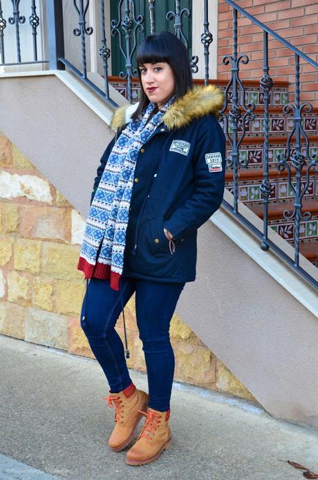 Parka azul marino Parka azul marino