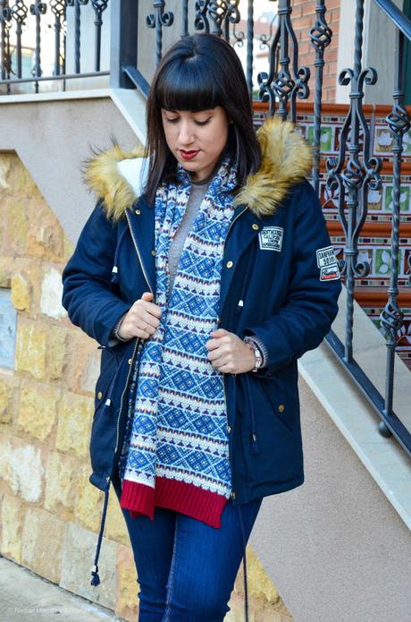 Parka azul marino Parka azul marino