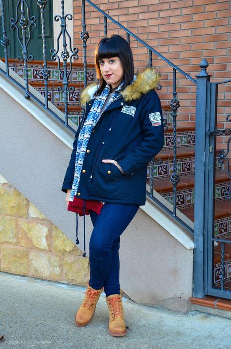Parka azul marino Parka azul marino