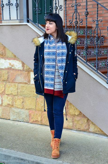 Parka azul marino Parka azul marino