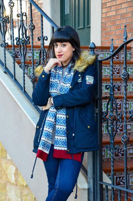 Parka azul marino Parka azul marino