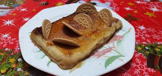 FLAN DE GALLETAS EN MICROONDAS