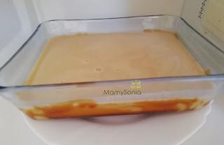 FLAN DE GALLETAS EN MICROONDAS